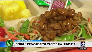 Students put cafeteria lunches to the test