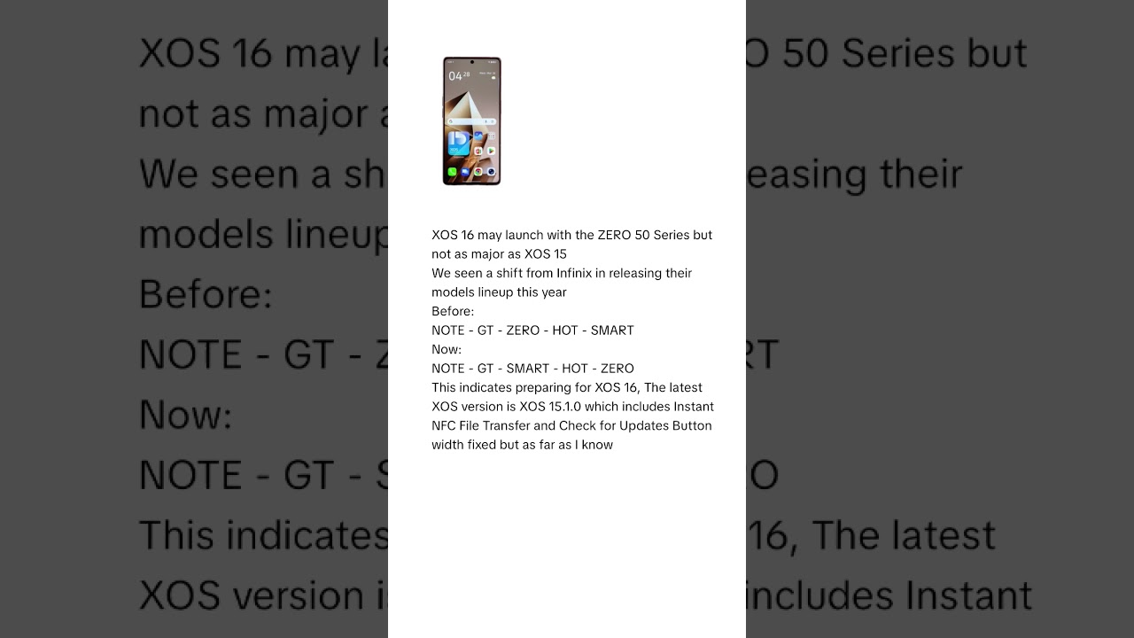 xos 16 may lounch details 