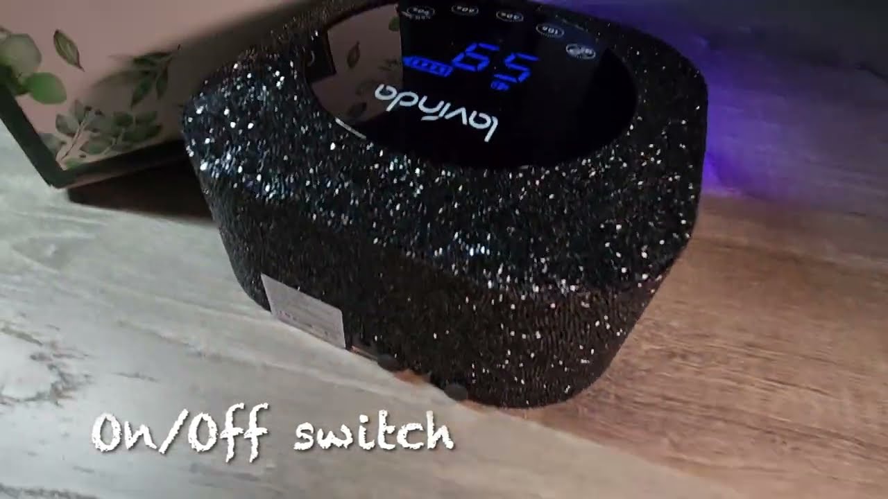 Unbox Black Lavinda Nail Lamp With me 