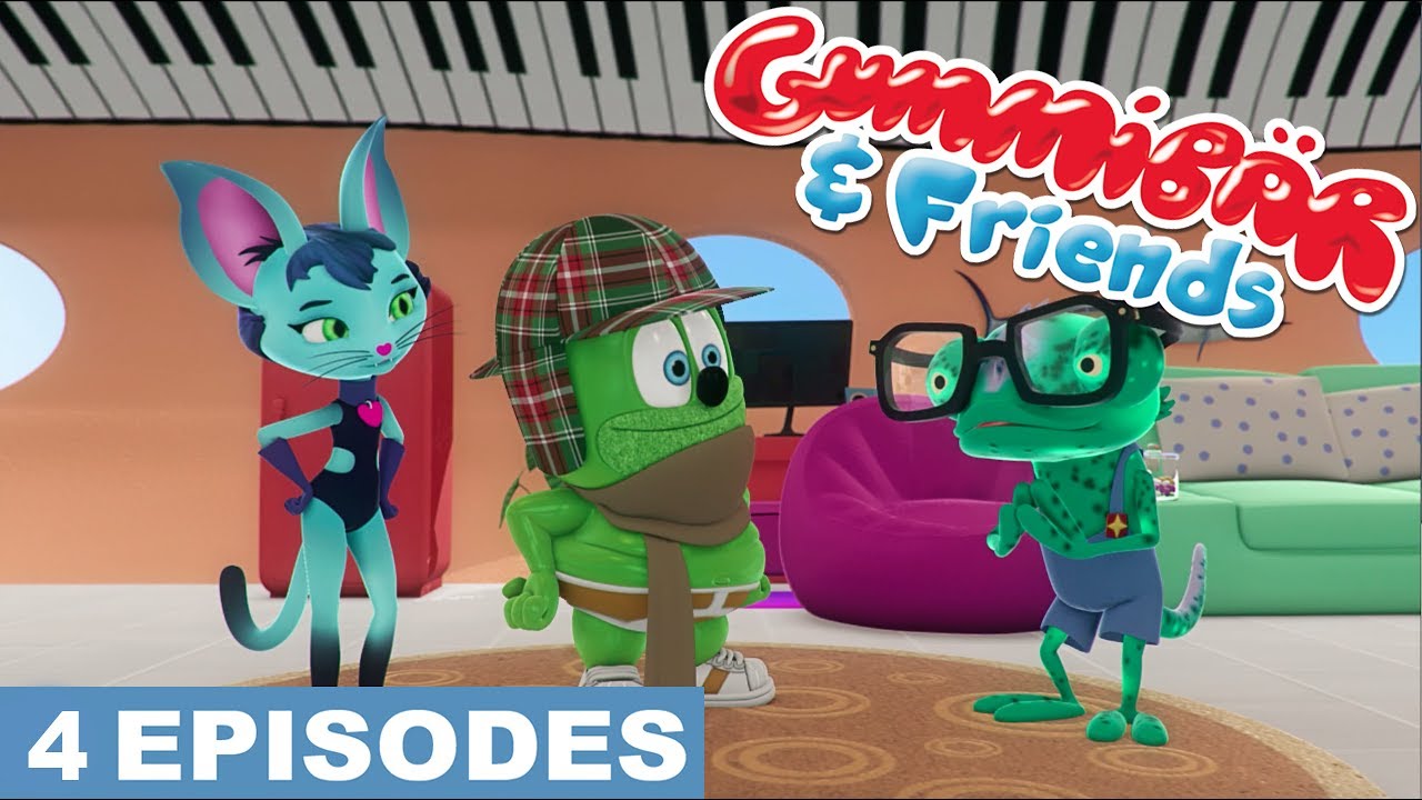 Gummy Bear Show Final 4 Episodes - Lucky Charm, The Magic Lamp, How To Roller Skate gummibär party pop