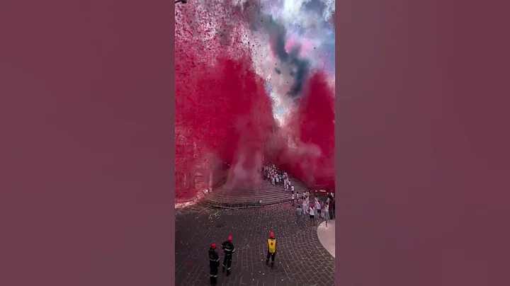 1000 CONFETTI CANNONS Vs. WORLD RECORD . . . . . #shorts #talent