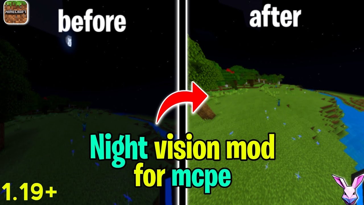 Night Vision Texture Pack Mcpe 1.19.60+ 😍 Night Vision Mcpe 1.19 [ 100 Working ] YouTube