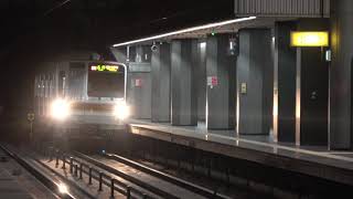 新高島駅 みなとみらい線一格好いい駅!? 主演メトロ7000 minatomirai line shin-takashima sta.  tyo subway series7000 jp ym