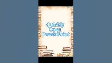 “PowerPoint Shortcut: Open in Seconds | Quick Tips” #shorts