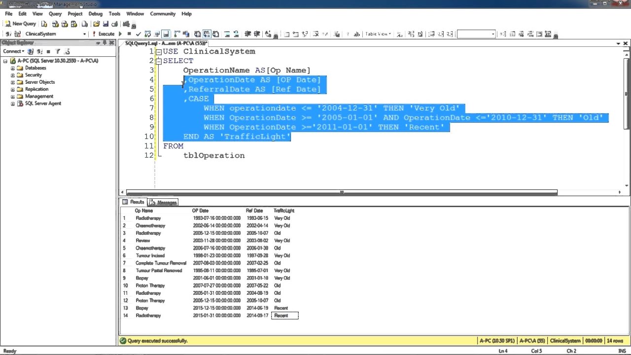 Sql server case date between date