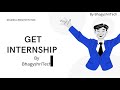 How find internship in any company within a minute.