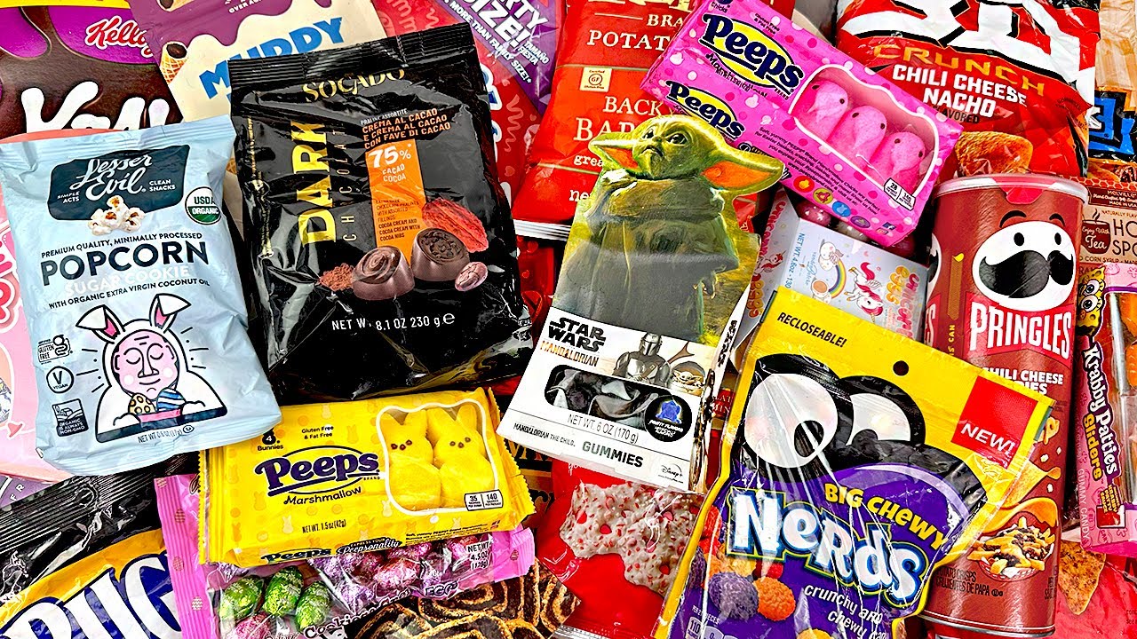 SNACK PARTY Pringles, Cereal, UTZ Mix, Star Wars Gummies, Doritos 3D, Nature Valley Bars, Peeps