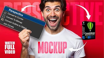 Perspective Tool - How do professionals use it? - Mockup Creation inCoreldraw