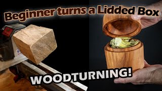 First time woodturning a lidded box.