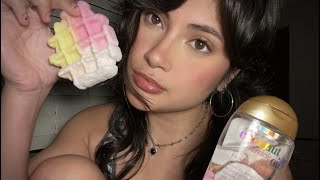 ASMR | Coconut Oil + Waffle Squishy (undeniable wet tingles)
