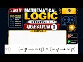 🔥 Class 12 Mathematical Logic Ex 1.2 Q1 | Truth Table Easy Trick | 100% समझो