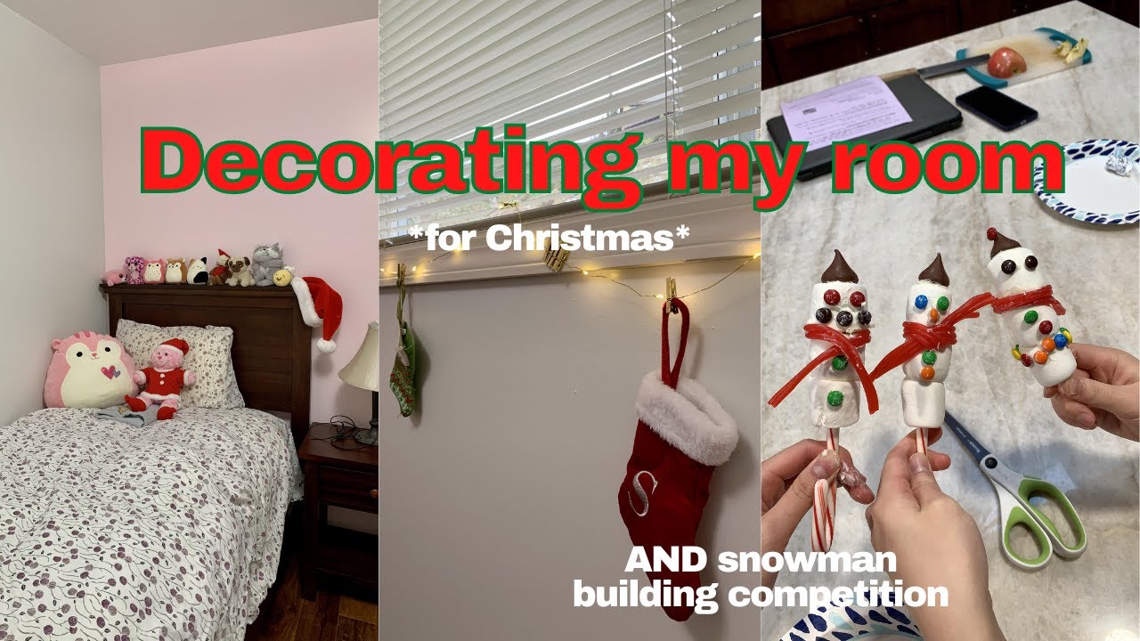 Decorating my room for Christmas! vlogmas day 5 YouTube
