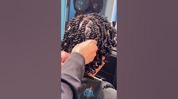 Two strand twists set using My Curl products