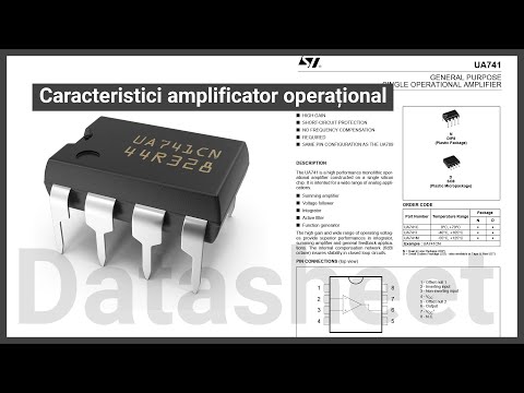 Cum citim DATASHEET la un amplificator operațional| Caracteristici tehnice OPAMP