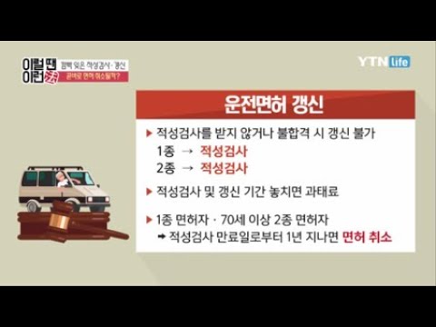 적성검사 기간을 놓쳐 갱신을 못 하면 바로 면허 취소가 될까 YTN 라이프 