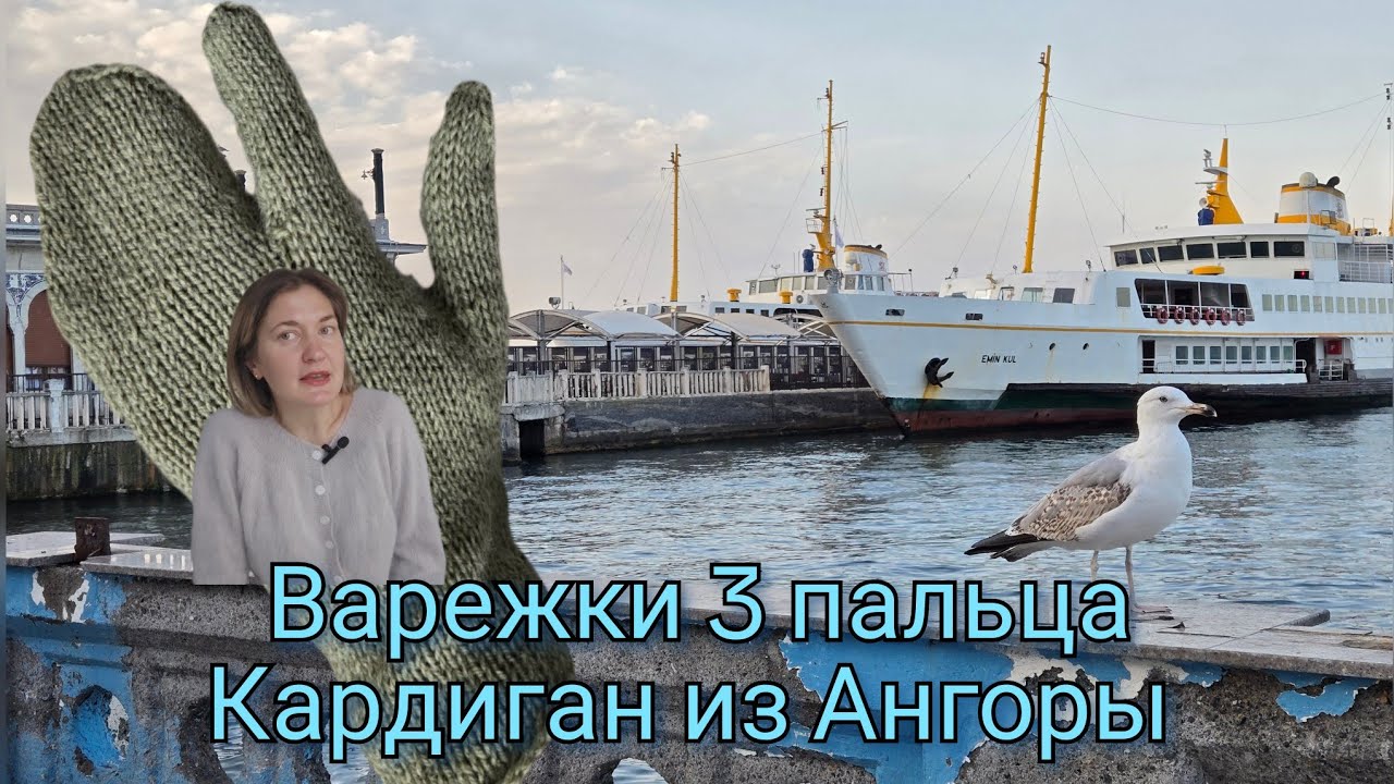 Vlog 1/26 Кардиган из Ангоры Chiara Filcom/ Варежки 3 пальца / Новый год в Стамбуле 