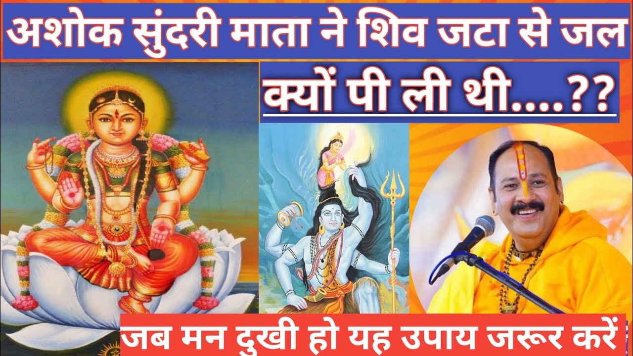 एक बार अशोक सुंदरी माता ने सर की जटा का जल क्यों पी  ली थी | Pandit Pradeep Mishra | Juli maker 