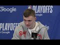 Christian Braun Postgame Media vs. LA Clippers 🎙️ Round 1 Game 7 | 2025 NBA Playoffs