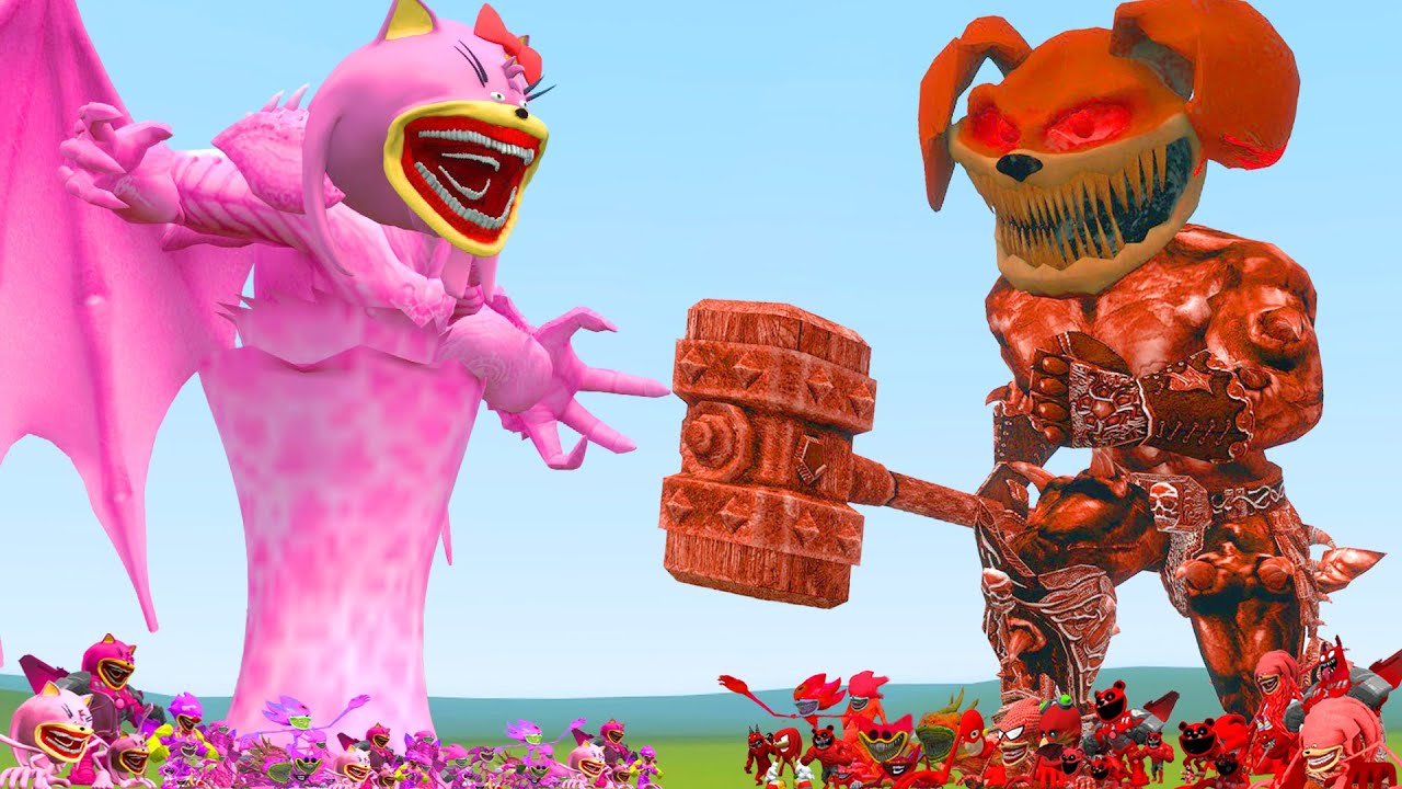 NEW TITAN THOR DOGDAY NIGHTMARE FAMILY VS CTHULHU SHIN AMY TAPES FAMILY In Garry's Mod ?!!