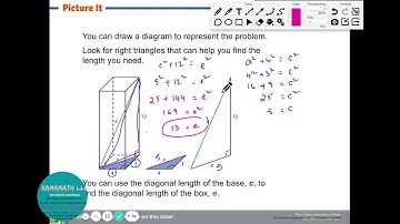 Applications of Pythagorean Theorem| Finding longest diagonal in rectangular prism