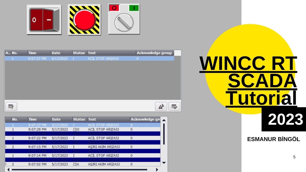 WINCC RT SCADA - Tutorial 5 - Discrete Alarms (TiaPortal V17)