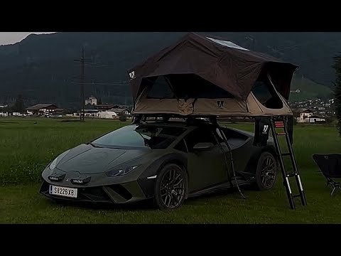 Supercar Owners Are Now Camping With Their Supercars Lamborghinis Ferraris With Rooftop Tents