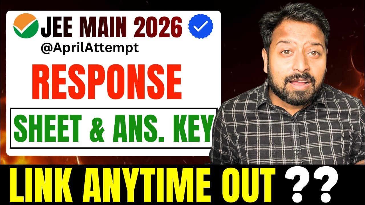 Live Response sheet April attempt out any time ⚠️provisional answer key ...