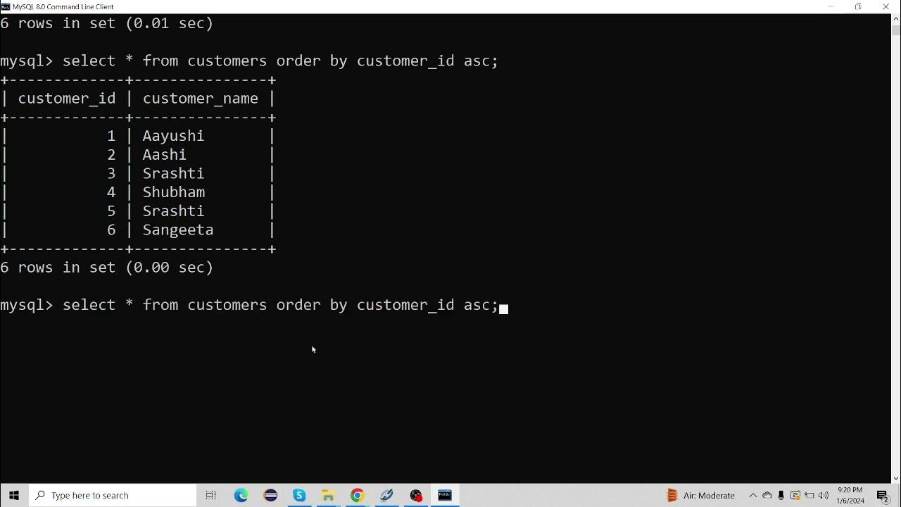 Basic MYSQL Tutorial. Part 5 (Order By) #mysql #basic #tutorial # ...