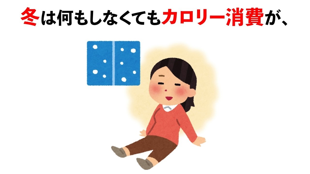【脳筋】知ると役立つ？冬ダイエットの雑学　#トリビア#豆知識#筋トレ
