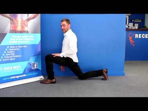 Hip flexor stretch ***low back and hip pain*** Illiopsoas