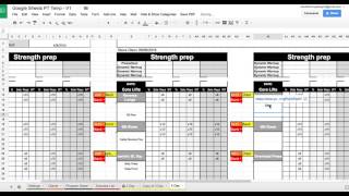 Setting up your google sheets personal training template