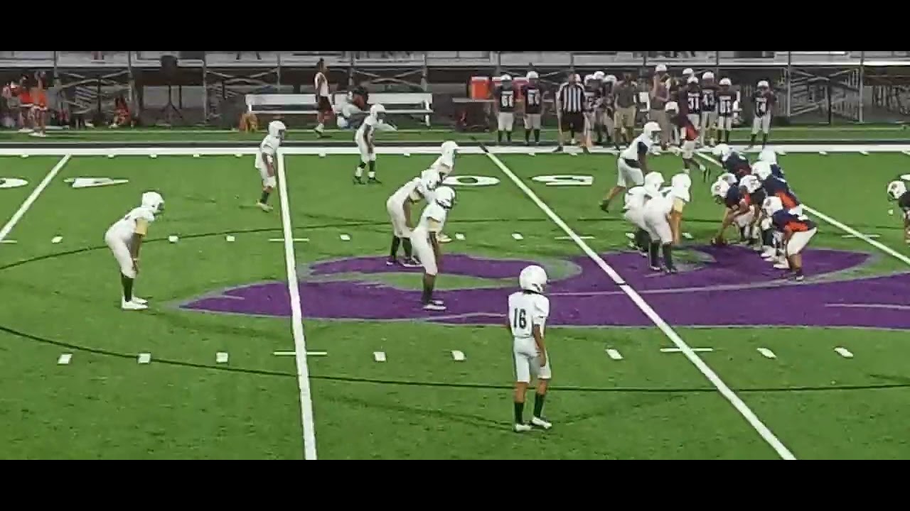 Autumn Ridge Middle School 7th Tyson Mingo sacking the quarterback ...