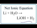 Lithium Reaction and Ionic Equations