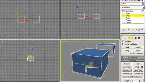 3Ds Max   Legacy Video Training   Polygonal Modeling Tools   08   Edit Edges