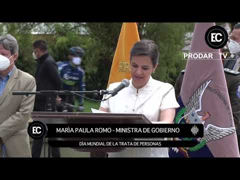 Maria Paula Romo y su mensaje día internacional de trata de personas