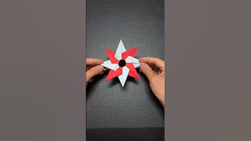DIY | 8 Blades Paper Ninja Star 🌟 30Million Views on TikTok 😱