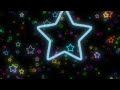 4kneon light rainbow stars flying star background loopbackgroundwallpaper