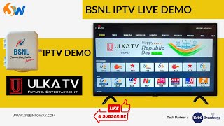BSNL IPTV - ULTA TV Live DEMO & ONU / ONT Configuration