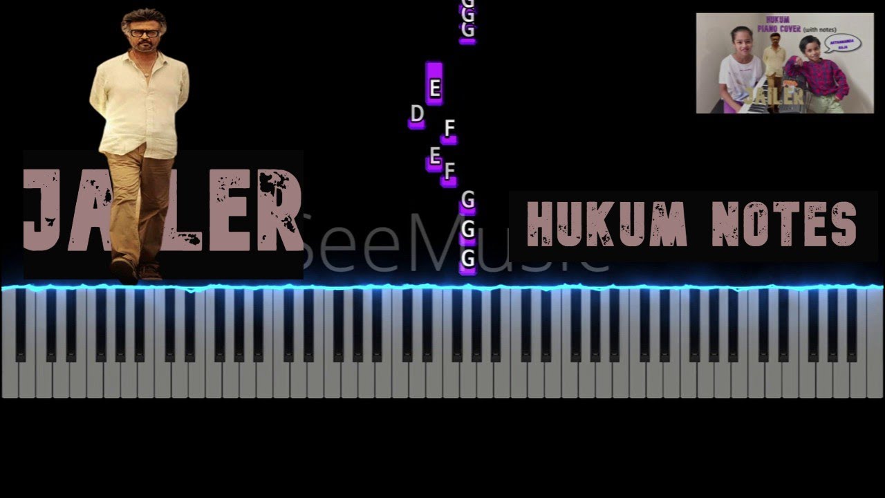 Hukum Piano Notes | Thalaivar Alapara | Jailer | Anirudh | Riya Rhythms