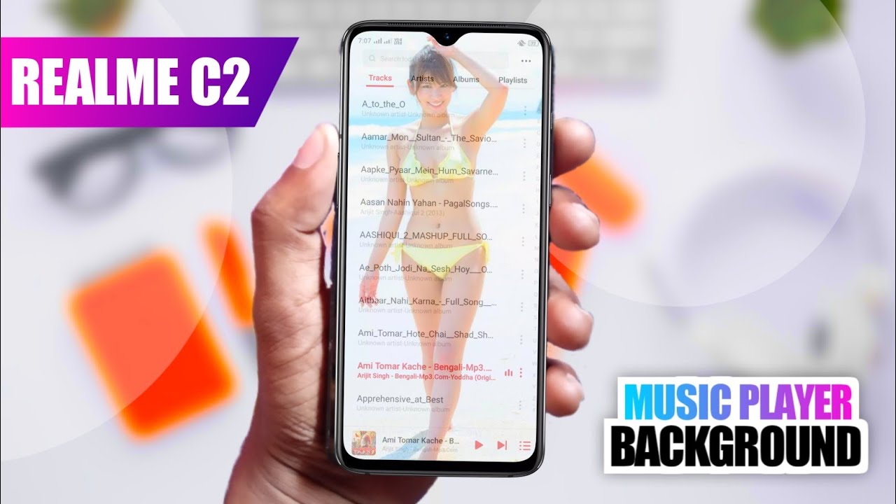 Realme C2 New Setting - Now Change Realme C2 Music Player Background