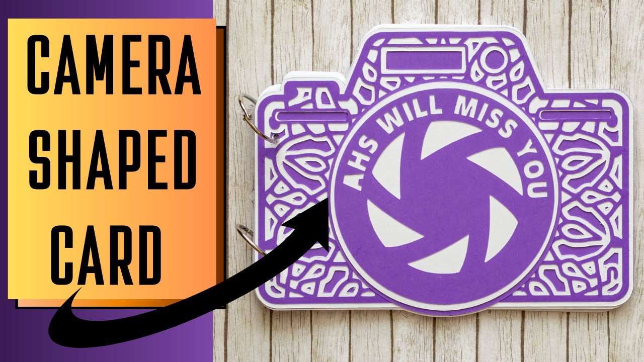 Easy CAMERA SHAPED Card with Multiple Pages SVG from Craft with Sarah
