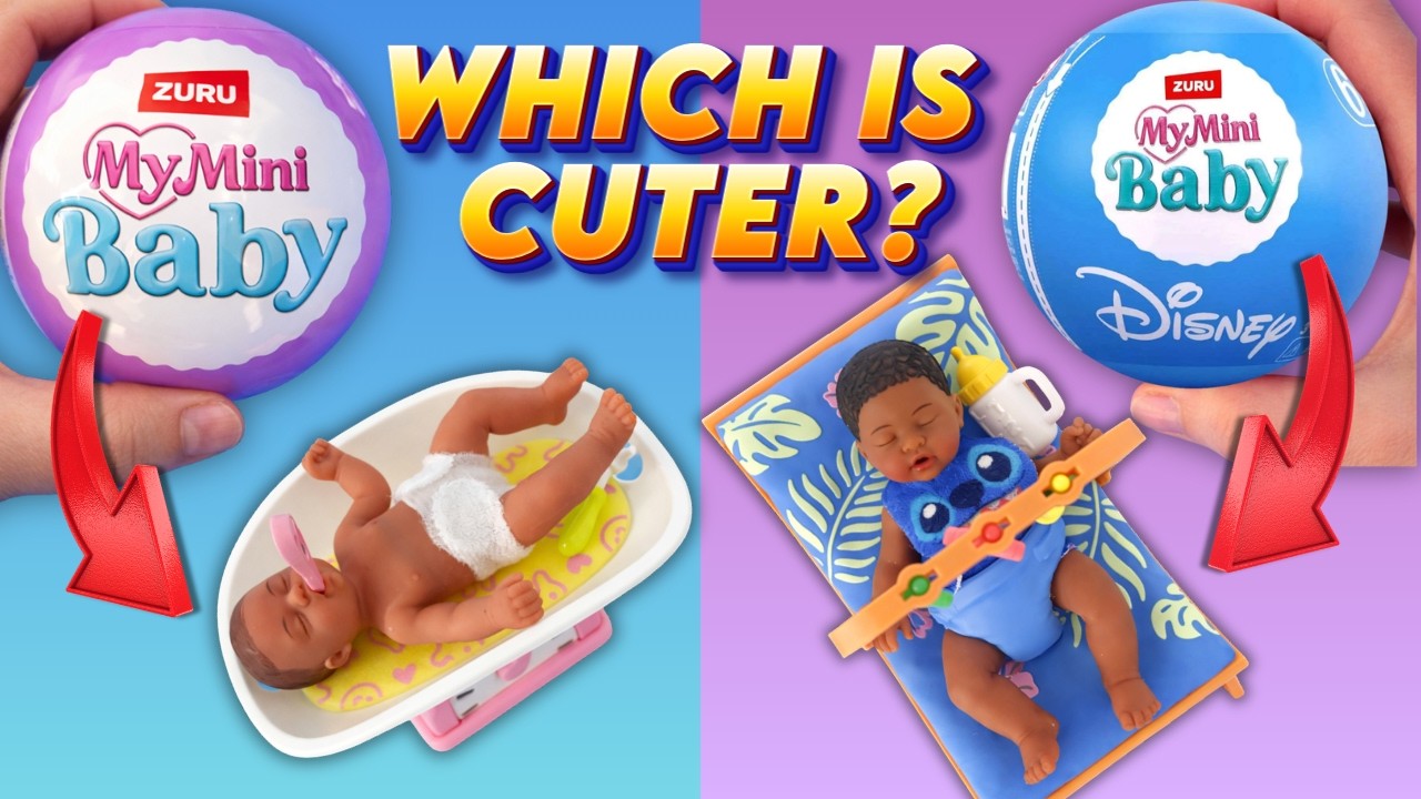 Opening the NEW Zuru My Mini Baby Disney Babies Vs  Original My Mini Babies