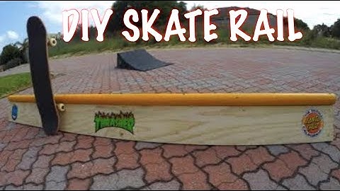 HOW TO MAKE A CHEAP DIY SKATE RAIL