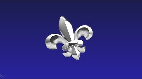 HOW TO MAKE fleur de lis in T-Splines. Как сделать геральдическую лилию в T-Splines.