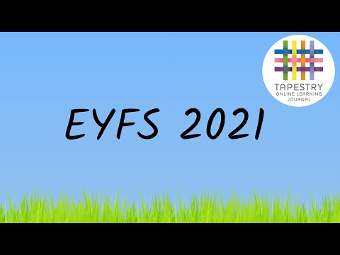 EYFS 2021 on Tapestry