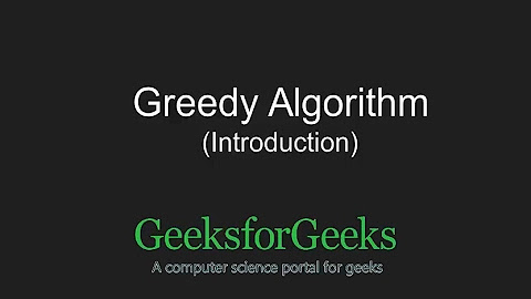 Greedy Algorithms Tutorials | GeeksforGeeks - YouTube