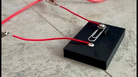 3D Printed Paperclip Morse Key QSO