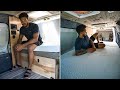 I Built the Ultimate Camper Conversion Bed for my TINY Van