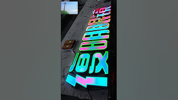 Durable and easy-to-install luminous characters #sign #signage #design #signagedesign #ledsign