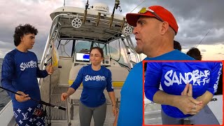 SHE GOT BIT by  a FISH !!